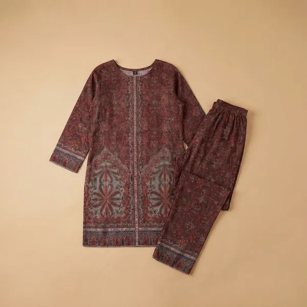 Maroon_Premium_Imported_Rayon_Co-Ord_Set_For_Women
