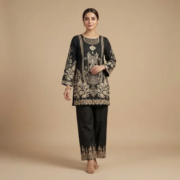 Black_Premium_Imported_Rayon_Co-Ord_Set_For_Women