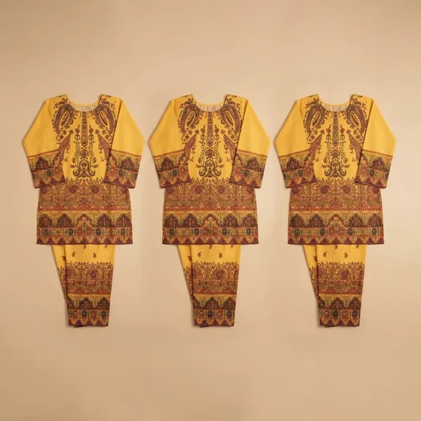Yellow_Premium_Imported_Rayon_Co-Ord_Set_For_Women