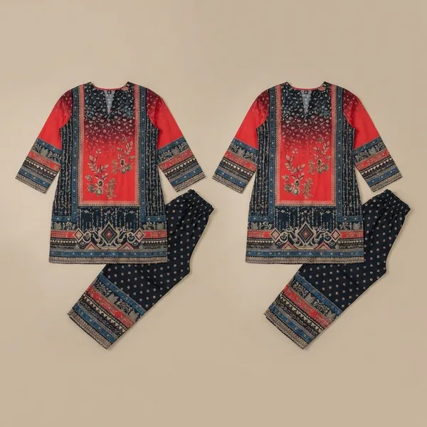 Red_And_Navy_Blue_Premium_Rayon_Co-Ord_Set_For_Women