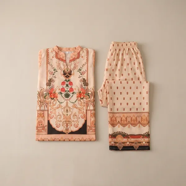 Peach_Premium_Japanese_Crepe_Co-Ord_Set_For_Women