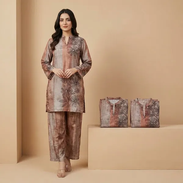 Beige_And_Pink_Premium_Imported_Rayon_Co-Ord_Set_For_Women