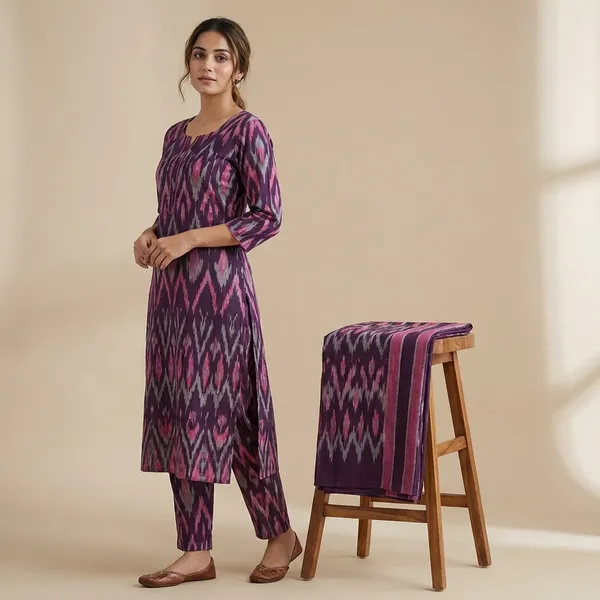 Purple_Premium_Imported_Rayon_Co-Ord_Set_For_Women