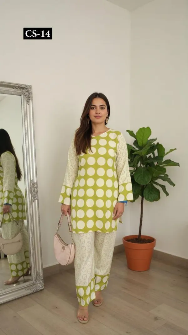 Green_And_White_Premium_Imported_Rayon_Co-Ord_Set_For_Women