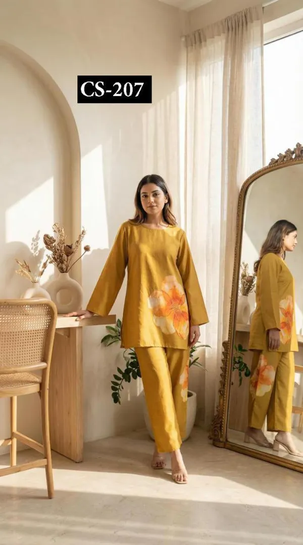 Mustard_Premium_Rayon_Co-Ord_Set_For_Women