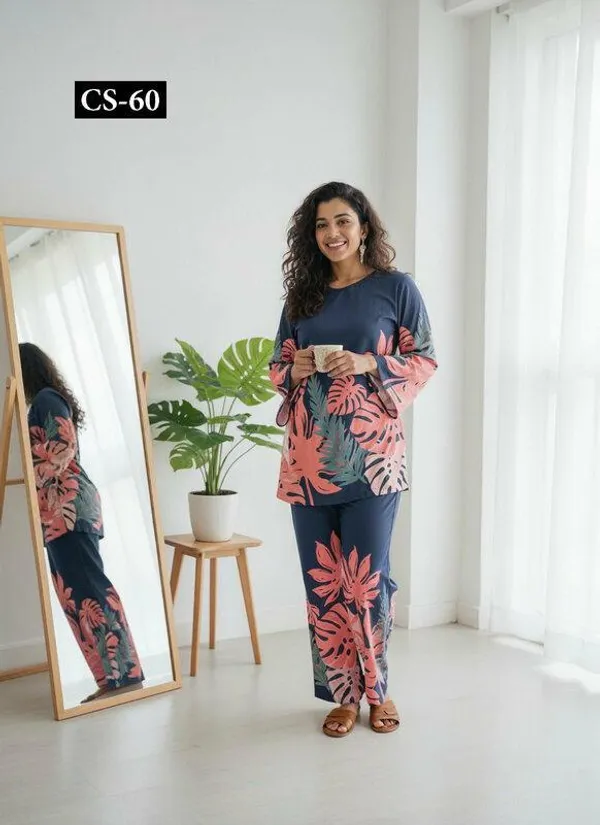Navy_Blue_And_Pink_Premium_Imported_Rayon_Co-Ord_Set_For_Women