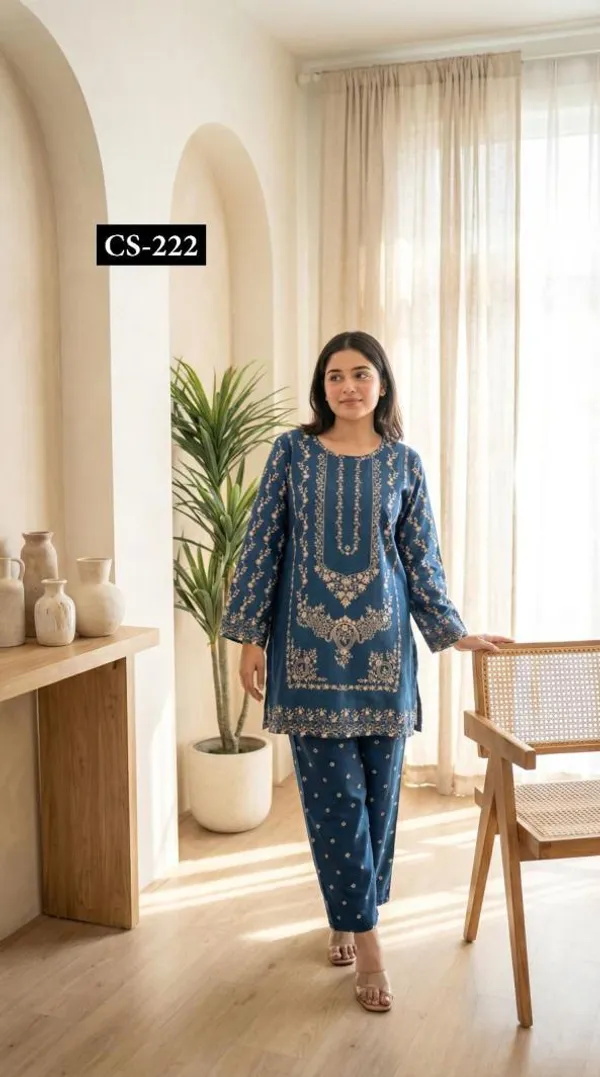 Blue_Premium_Rayon_Co-Ord_Set_For_Women
