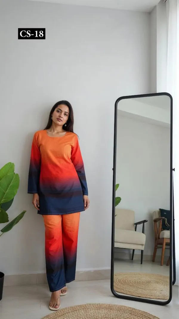 Orange_To_Navy_Blue_Premium_Imported_Rayon_Co-Ord_Set_For_Women