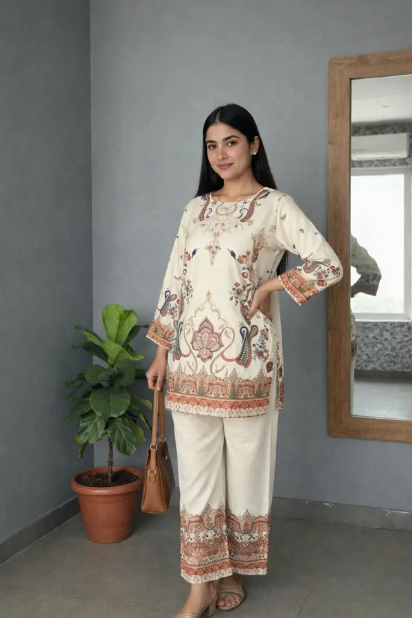Off_White_Premium_Imported_Rayon_Co-Ord_Set_For_Women