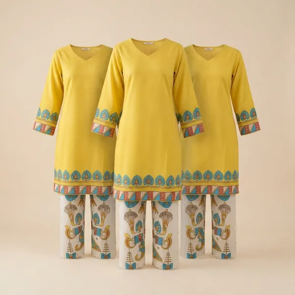 Mustard_Premium_Imported_Rayon_Co-Ord_Set_For_Women