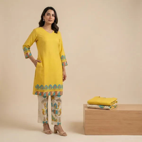 Mustard_Premium_Imported_Rayon_Co-Ord_Set_For_Women