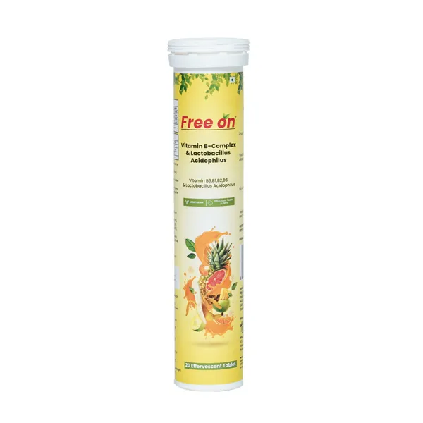 Free_On_Vitamin_B_Complex_&_Lactobacillus_Acidophilus_Effervescent_Tablets_|_B1,_B2,_B3_and_B6_|_Boosts_Energy,_Gut_Health,_Brain_Function_&_Immunity_|_Refreshing_Fruit_Flavour.