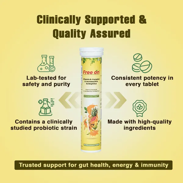 Free_On_Vitamin_B_Complex_&_Lactobacillus_Acidophilus_Effervescent_Tablets_|_B1,_B2,_B3_and_B6_|_Boosts_Energy,_Gut_Health,_Brain_Function_&_Immunity_|_Refreshing_Fruit_Flavour.