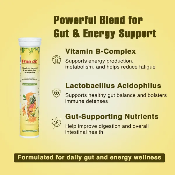 Free_On_Vitamin_B_Complex_&_Lactobacillus_Acidophilus_Effervescent_Tablets_|_B1,_B2,_B3_and_B6_|_Boosts_Energy,_Gut_Health,_Brain_Function_&_Immunity_|_Refreshing_Fruit_Flavour.