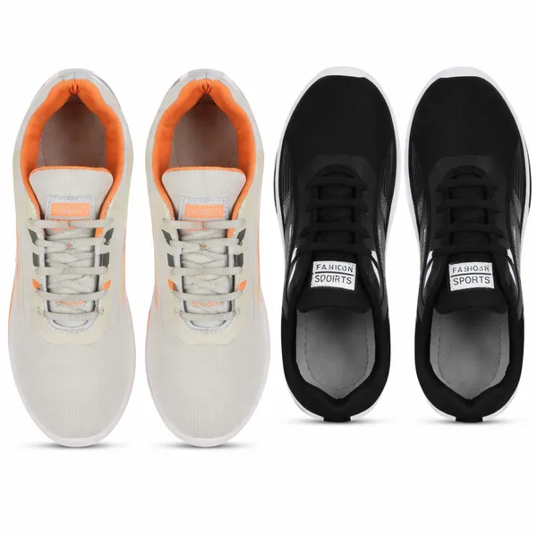 Grey_And_Black_Mesh_Premium_Shoe_For_Mens