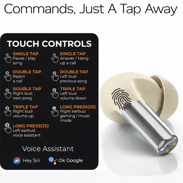 Cream_Plastic_True_Wireless_Buds_Xero_Air_Pods