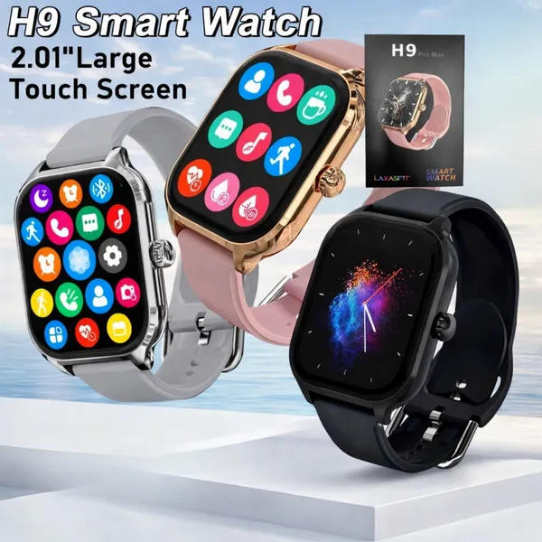 Pink_Plastic_Bluetooth_H9_Pro_Max_Smartwatch
