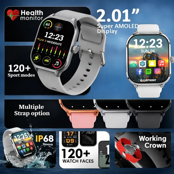 Grey_Plastic_Bluetooth_H9_Pro_Max_Smartwatch
