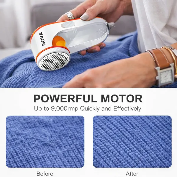 White_And_Orange_Plastic_Lint_Remover