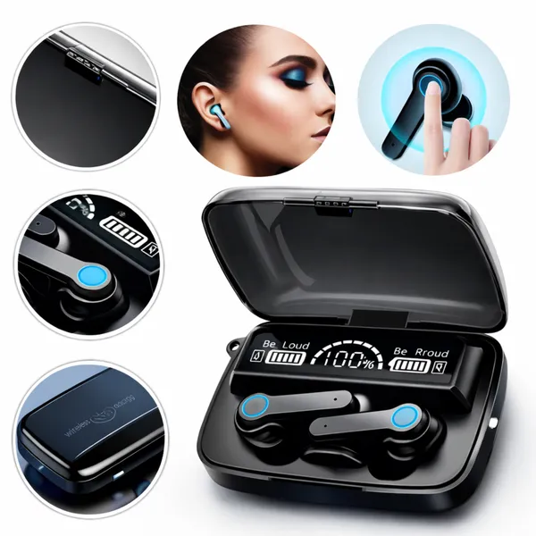 Black_Plastic_True_Wireless_M19_Aerosound_Airpod