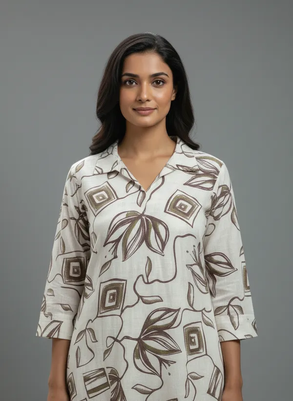 Off_White__Cotton_Co-Ord_Set_For_Women