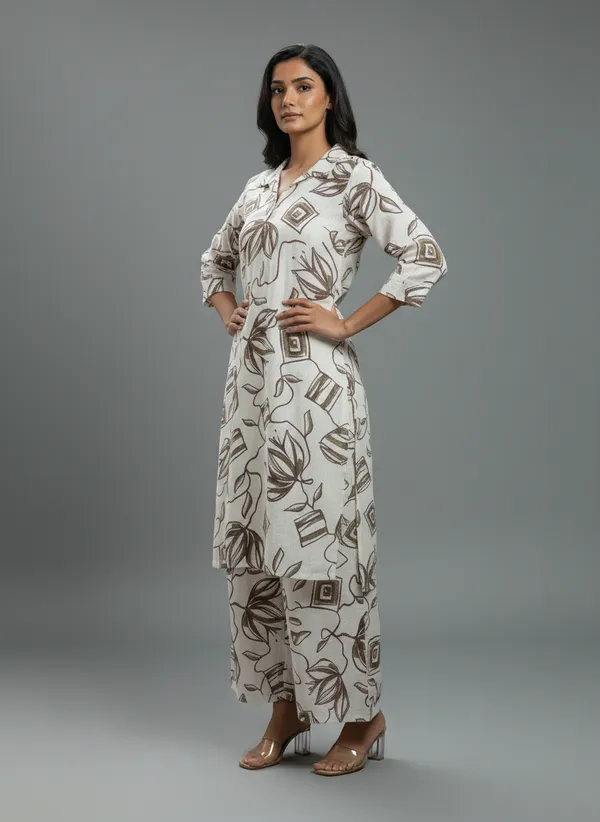 Off_White__Cotton_Co-Ord_Set_For_Women