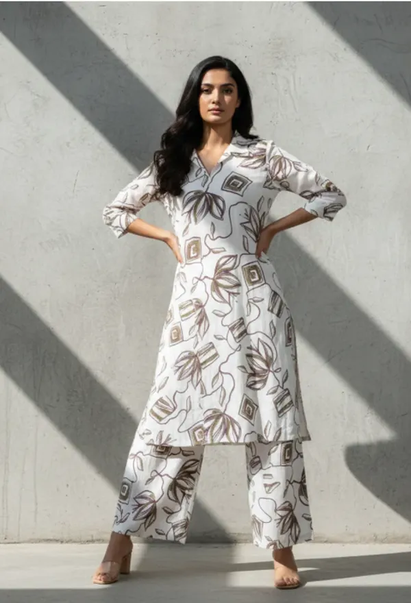 Off_White__Cotton_Co-Ord_Set_For_Women