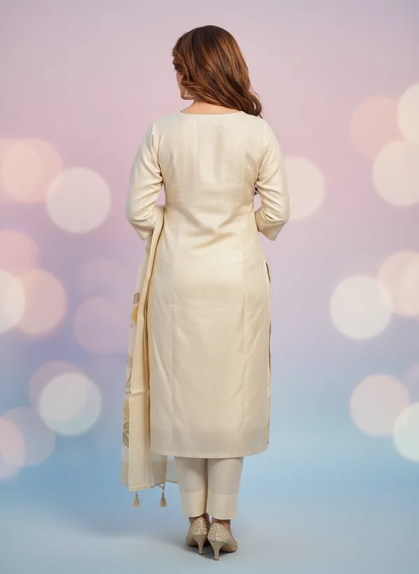 Beige_Satin_Salwar_Suit_For_Women