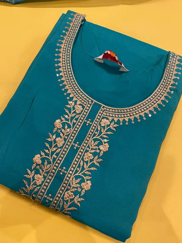 Dark_Teal_Embroidered_pure_cotton_Straight_Suit
