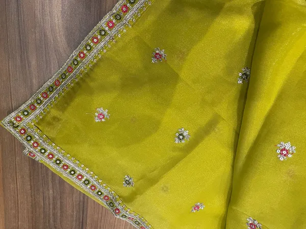 Pink_organza_tissue_silk_Churidar_For_Women