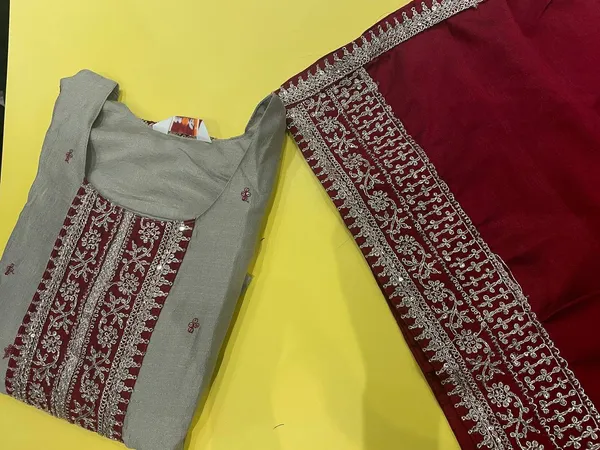 Grey_Embroidered_Straight_Suit_with_large_maroon_duppatta