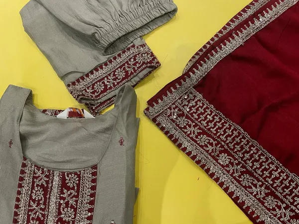 Grey_Embroidered_Straight_Suit_with_large_maroon_duppatta