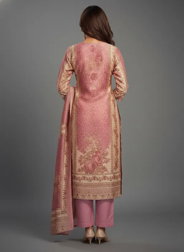 Pink_and__beige_Floral_Printed_Straight_Suit