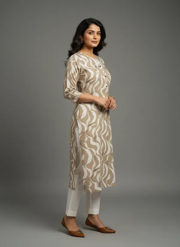 Cream_Cotton_Printed_single_Kurti_For_Women