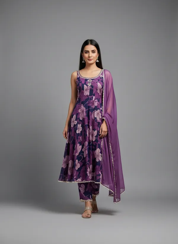 Purple_Georgette_Anarkali_Set_For_Women