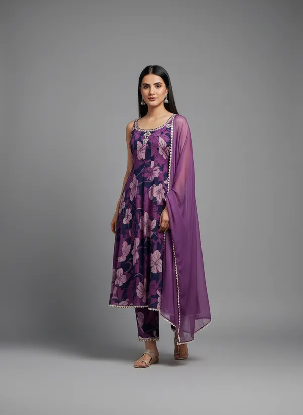 Purple_Georgette_Anarkali_Set_For_Women