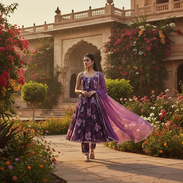 Purple_Georgette_Anarkali_Set_For_Women