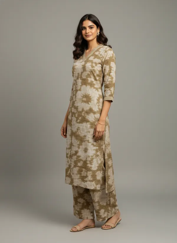 Cream_Vatican_Silk_Printed_Co-Ord_Set_For_Women