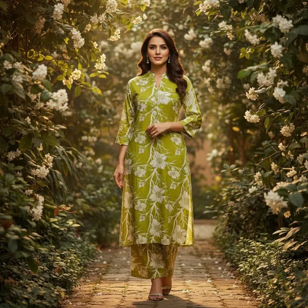 Green_Cotton_Printed_Co-Ord_Set_For_Women