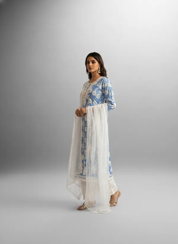 Sky_Blue_Embroidered_Pure_Cotton_Kurta_Set_For_Women