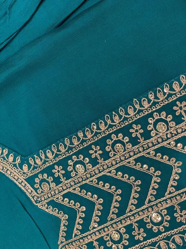 Teal_Green_cotton_silk_Kurta_Set_For_Women