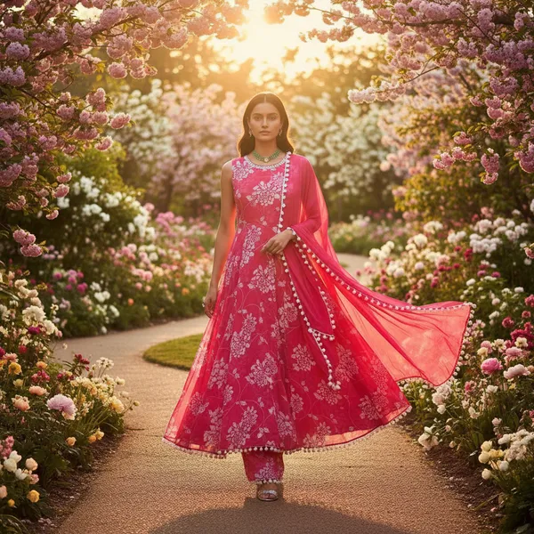 Pink_Georgette_Anarkali_Set_For_Women