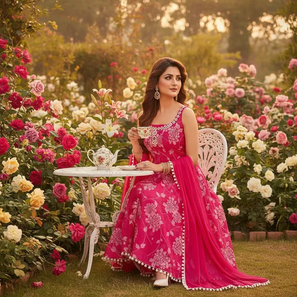 Pink_Georgette_Anarkali_Set_For_Women