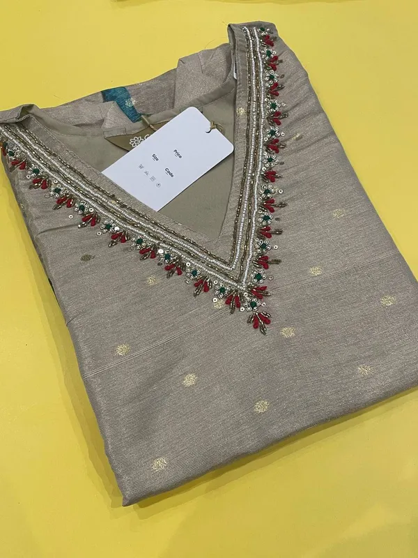 cream_Embroidered_Straight_Suit_with_printed_dupatta