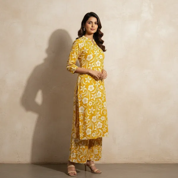 Yellow_Printed_Co-Ord_Set_For_Women