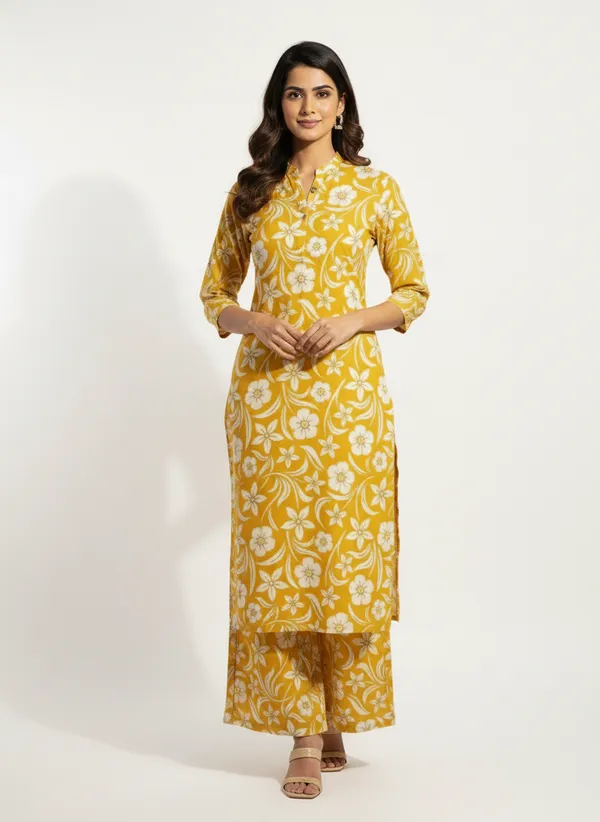 Yellow_Printed_Co-Ord_Set_For_Women