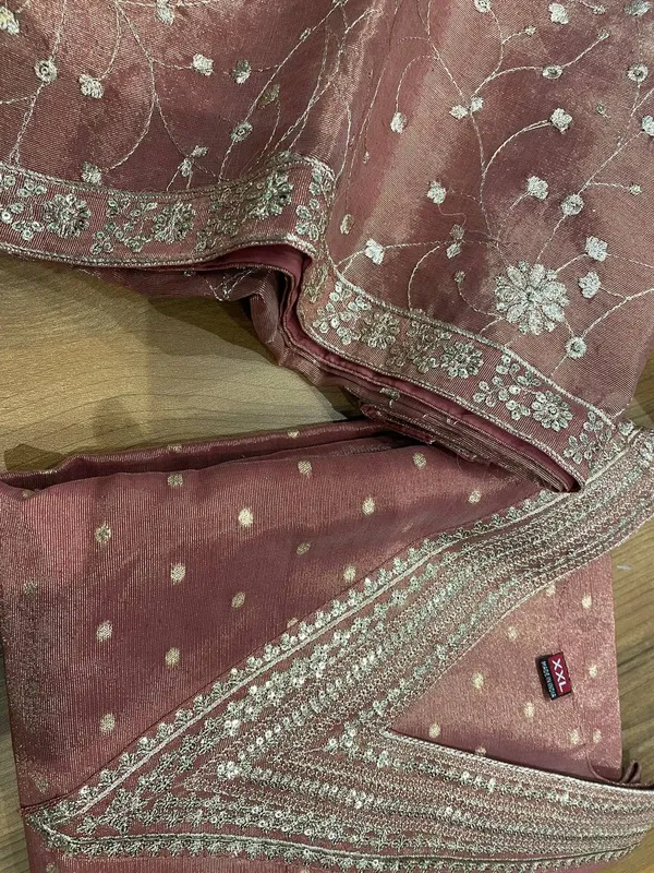 Nut_Brown_Silk_Churidar_Set_For_Women