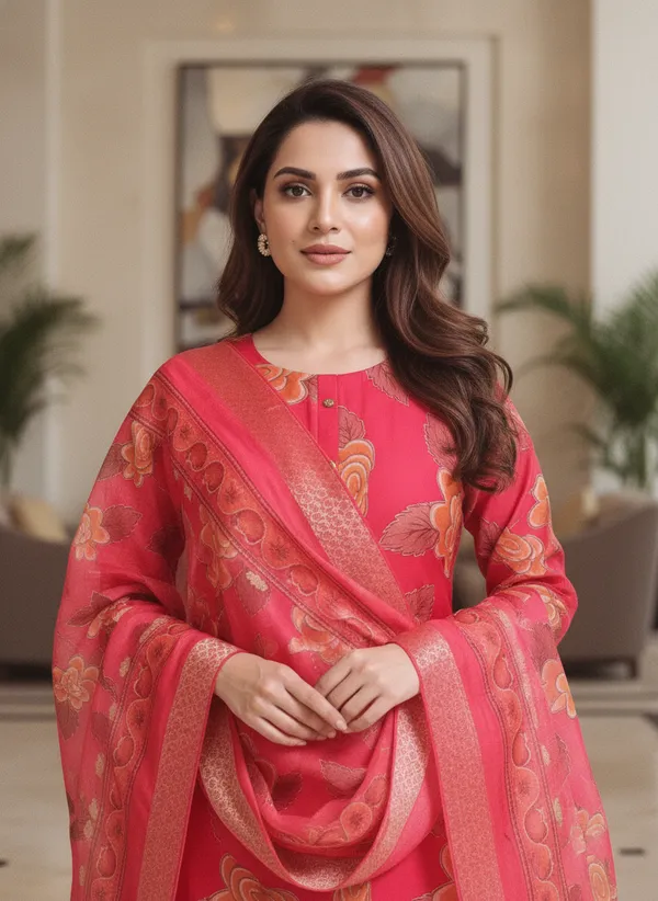 Red_Floral_Vatican_Silk__Kurta_Set