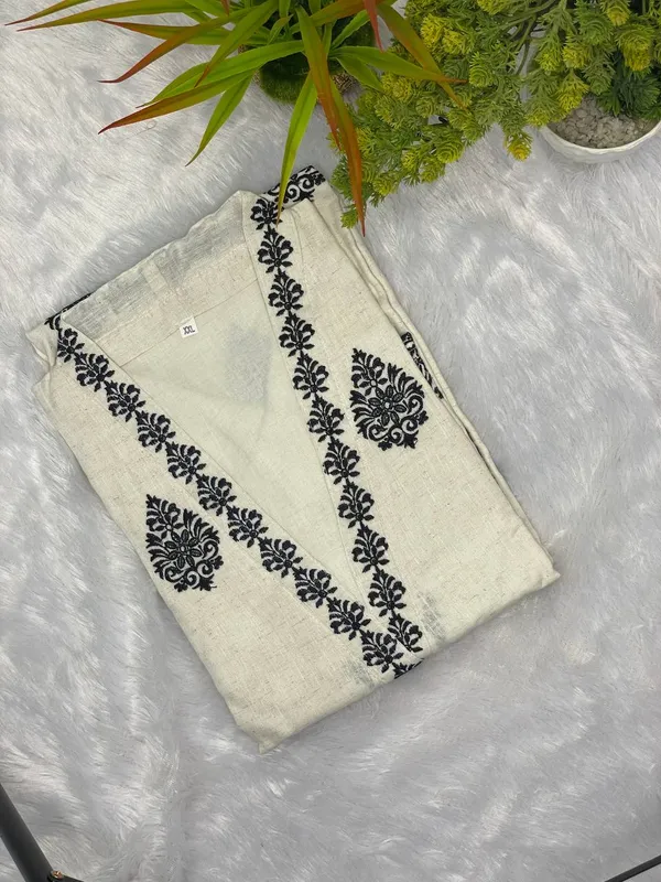 White_pure_cotton_Embroidered_3_piece_Straight_Suit