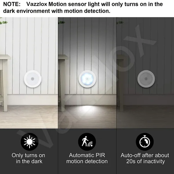 White_Usb_Charging_Wireless_Self_Adhesive_Led_Body_Induction_Lamp_Sensor_Light_Pack_of_2